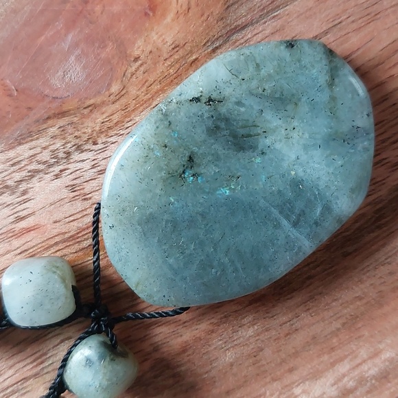 SALE! Labradorite Gemstone Necklace, Boho, Artisan Made by Rust Belt Raised - Picture 4 of 11
